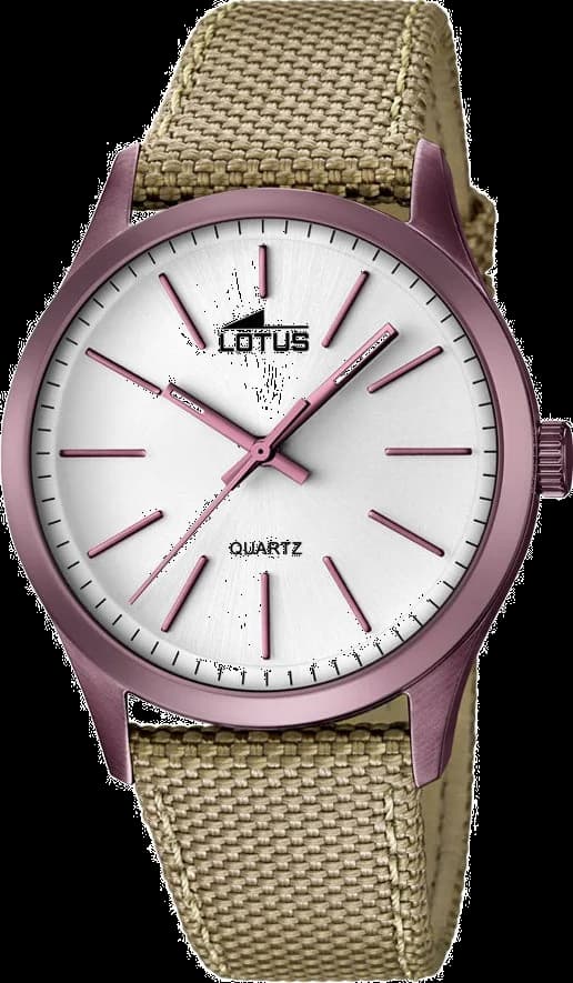 Montre Lotus L18167/1 beige au cadran sable avec index dorés et style smart casual