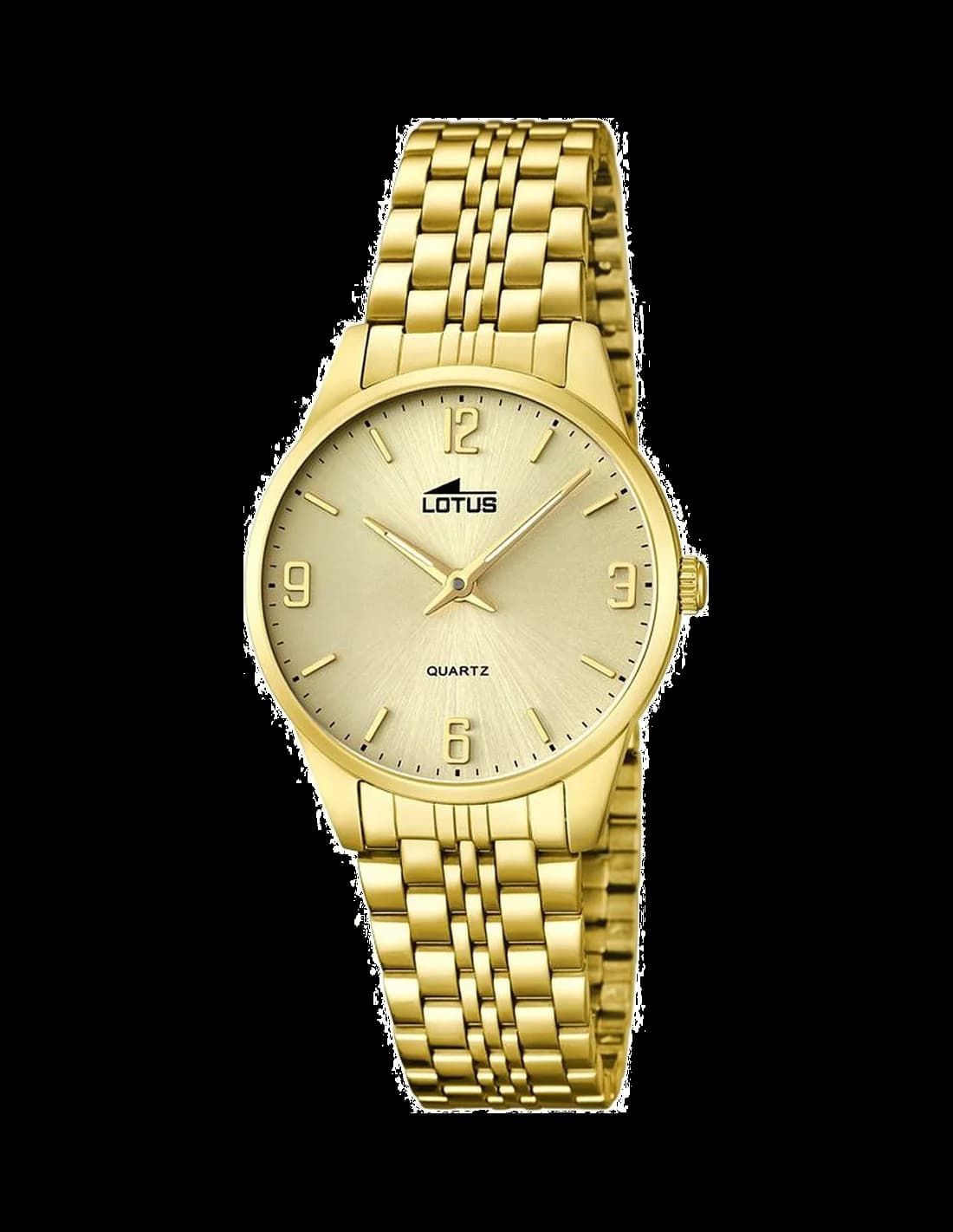 Montre Lotus L15886/3 au cadran champagne avec index dorés, style classique et élégant