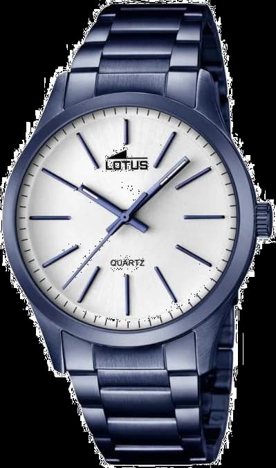 Montre Lotus L18163/1 avec cadran bleu soleil et index argentés, style smart casual élégant