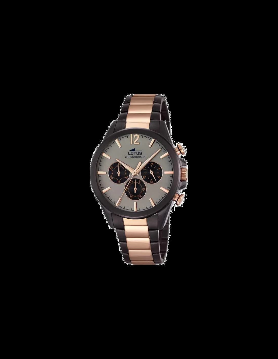 Montre Lotus L18196/1 avec cadran blanc et boîtier or rose, style élégant et raffiné