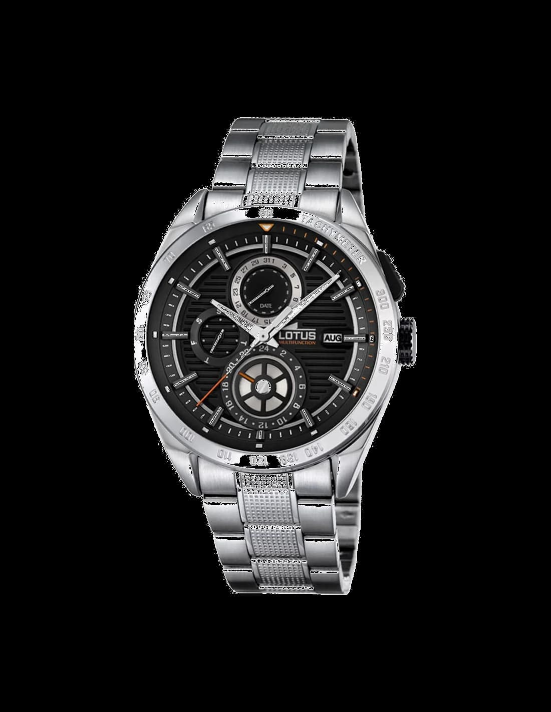 Montre Lotus L18244/4 argentée avec cadran blanc et index bâtons, style classique intemporel