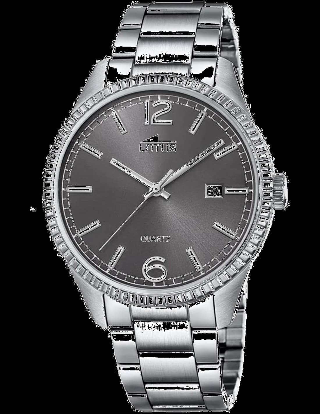Montre Lotus L18299/4 argentée au cadran soleil gris clair, style classique chic