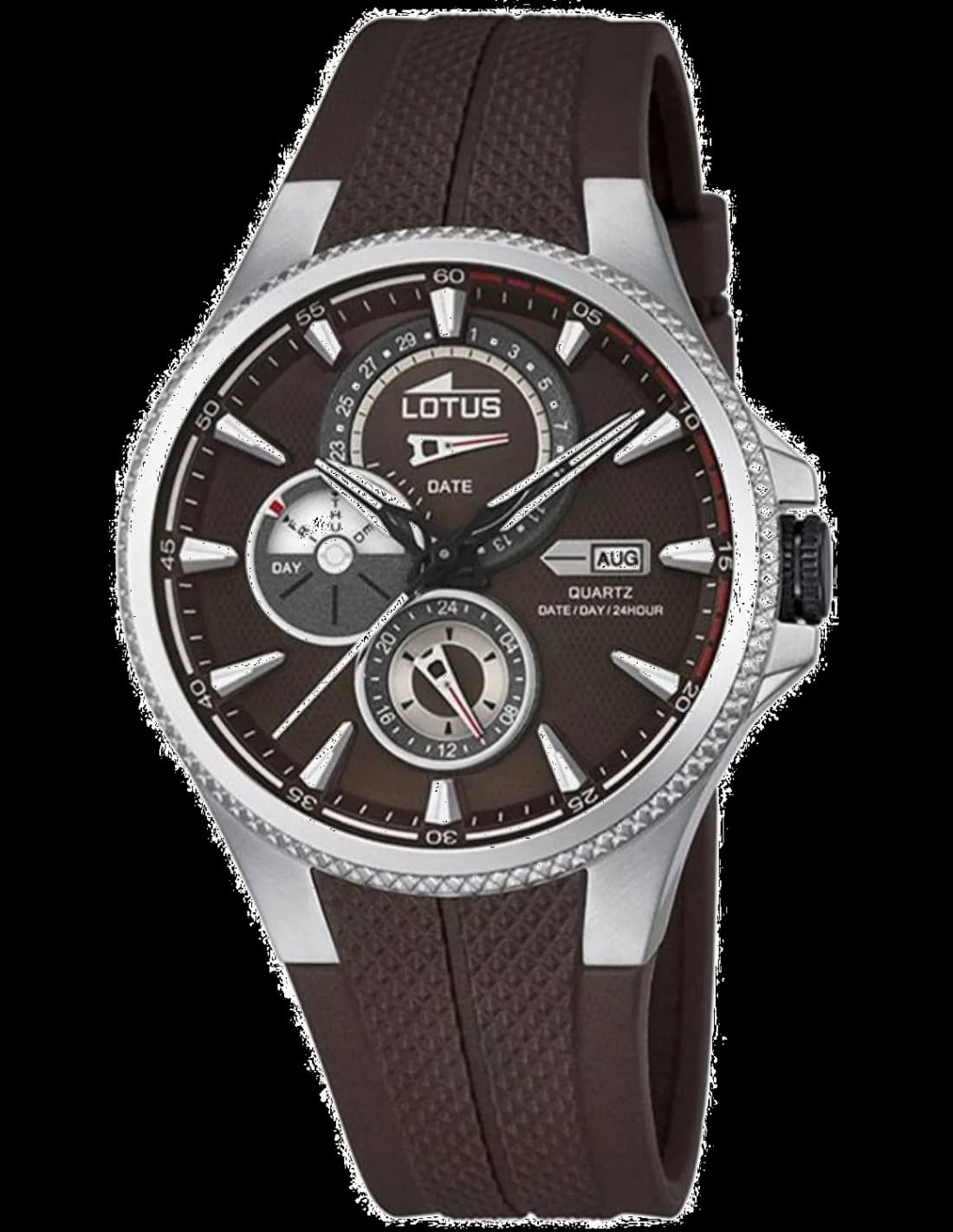 Montre Lotus L18318/3 au cadran marron soleillé avec index argentés et aiguilles dauphine