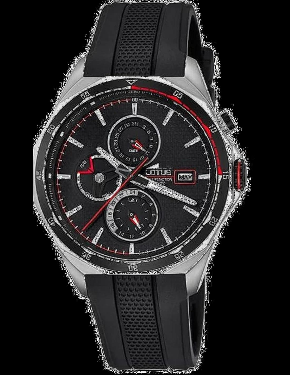 Montre Lotus L18321/4 avec cadran noir élégant et style classique intemporel