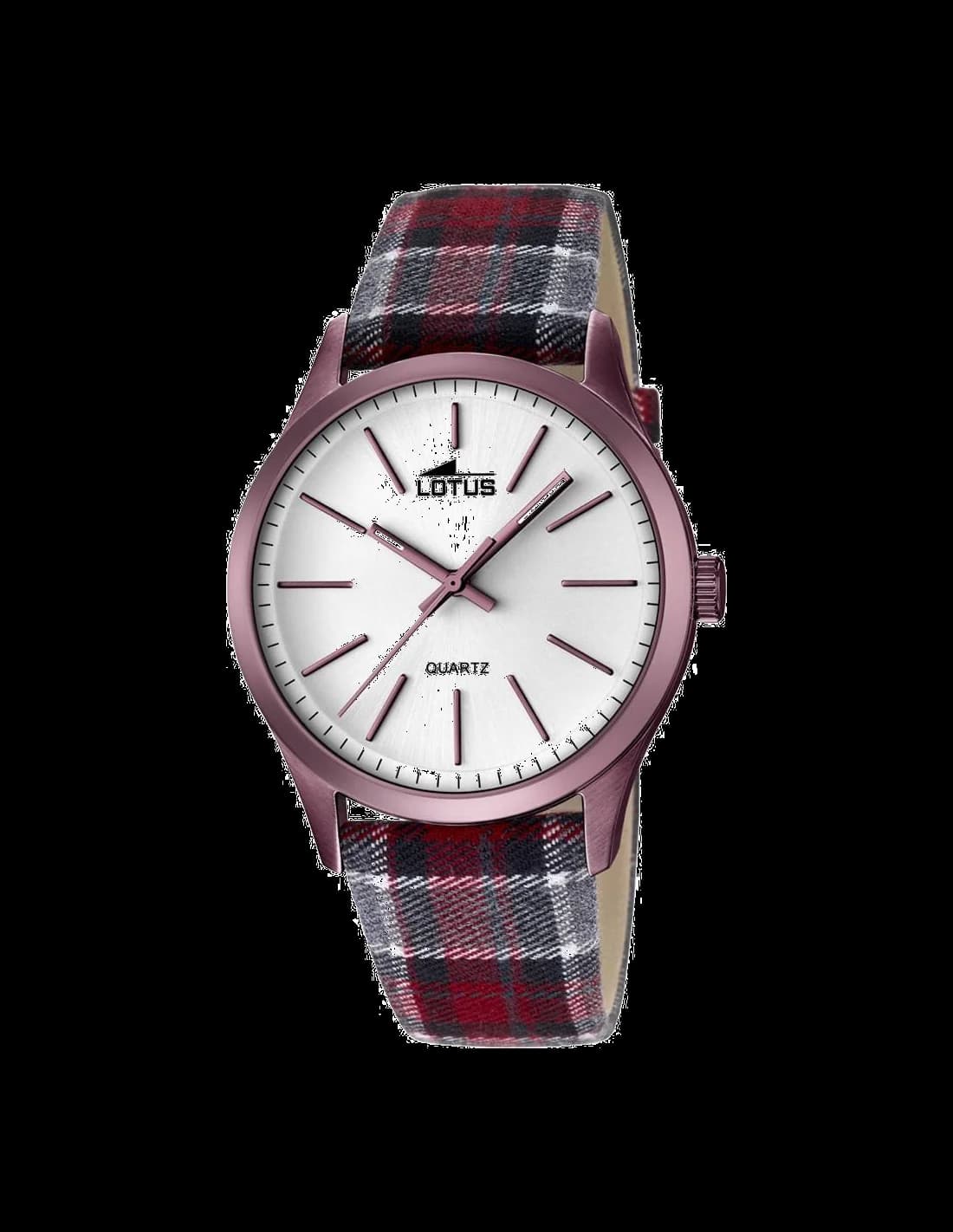 Montre Lotus L18349/1 au cadran rouge profond et index argentés, style élégant et sportif
