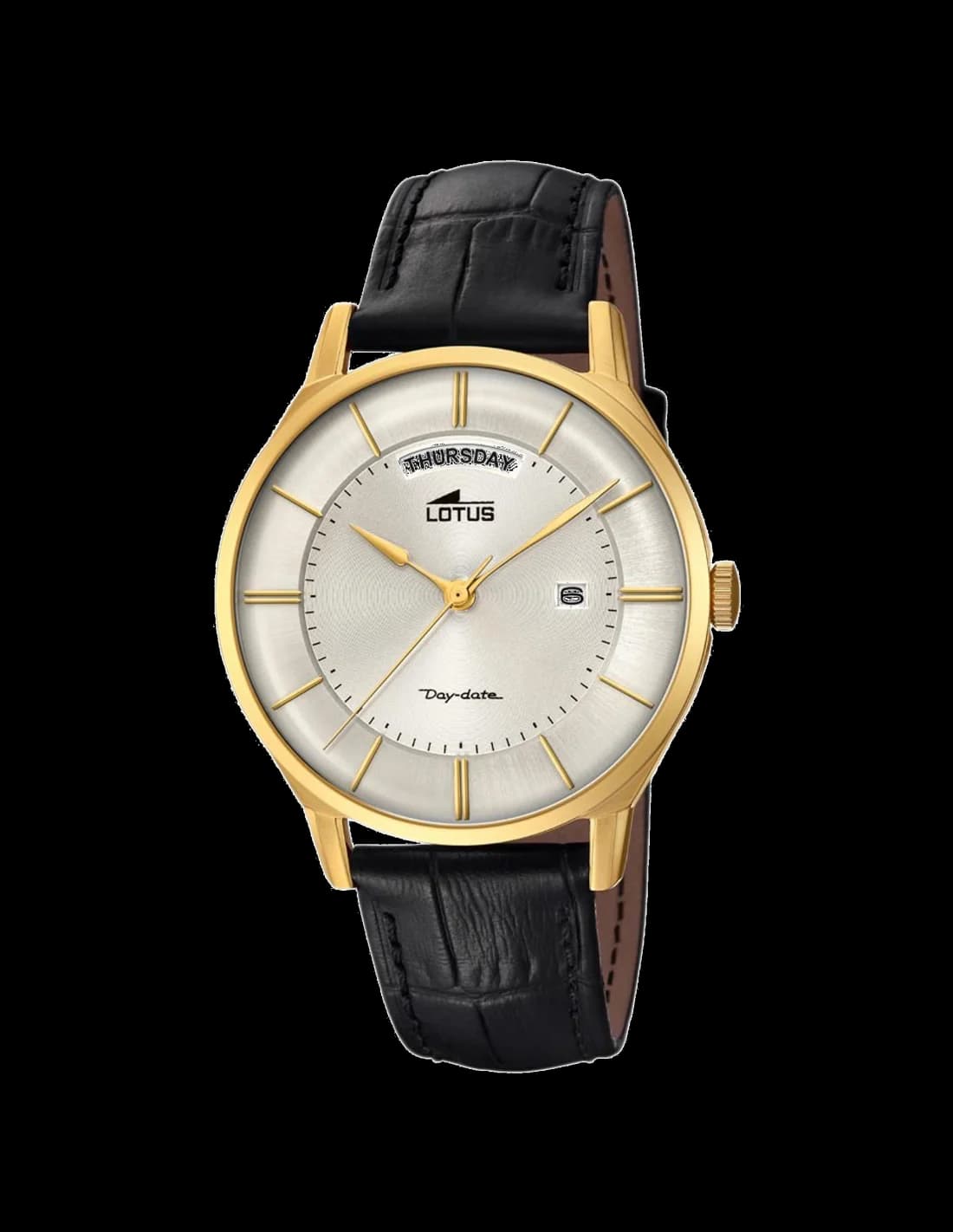 Montre Lotus L18421/1 avec cadran bleu soleillé et index argentés, style classique élégant