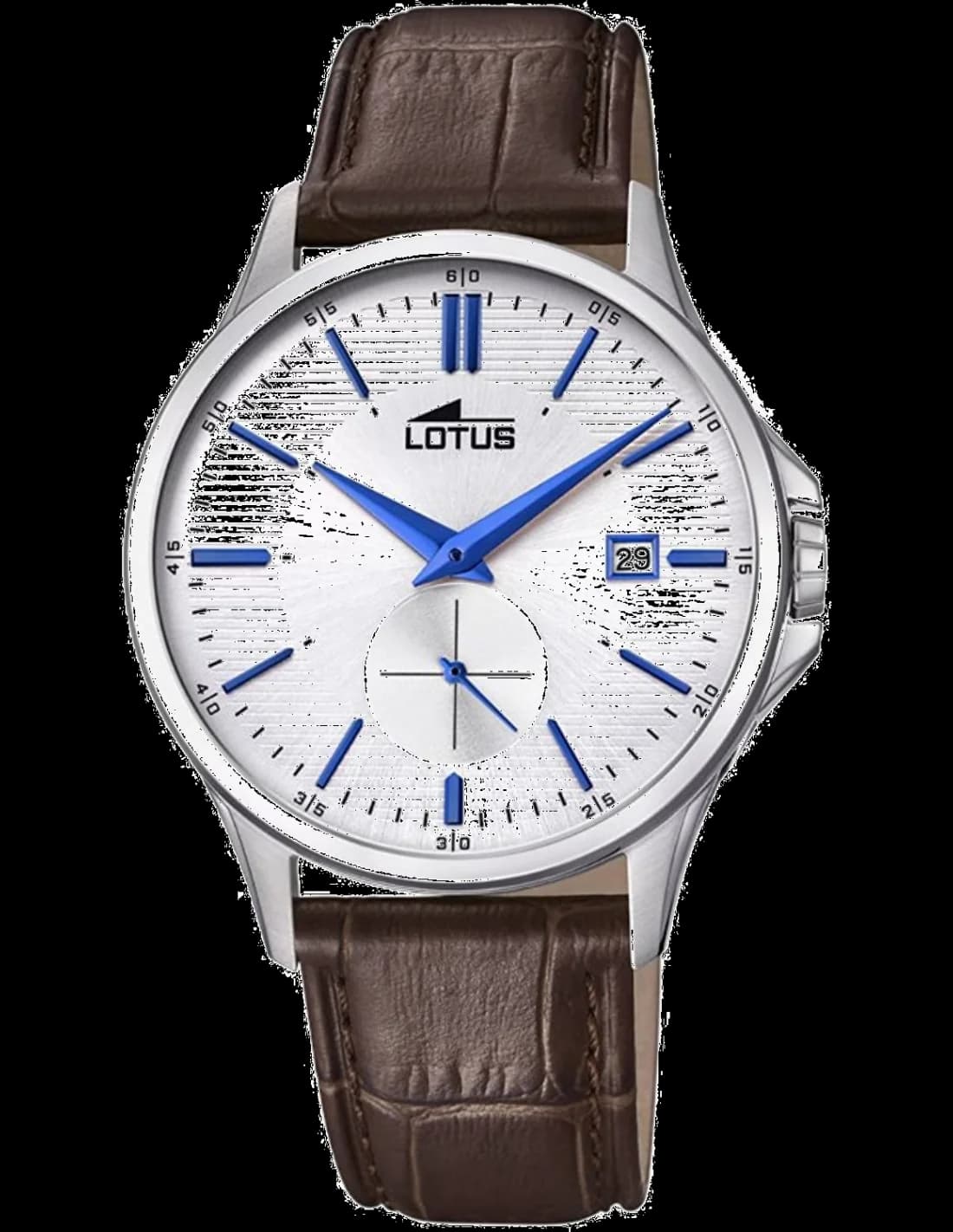 Montre Lotus L18424/1 avec cadran noir élégant et aiguilles lumineuses pour un style classique et sportif