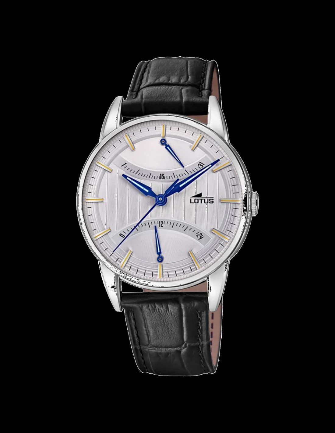 Montre Lotus L18429/1 noire avec cadran noir élégant et style sport-chic polyvalent
