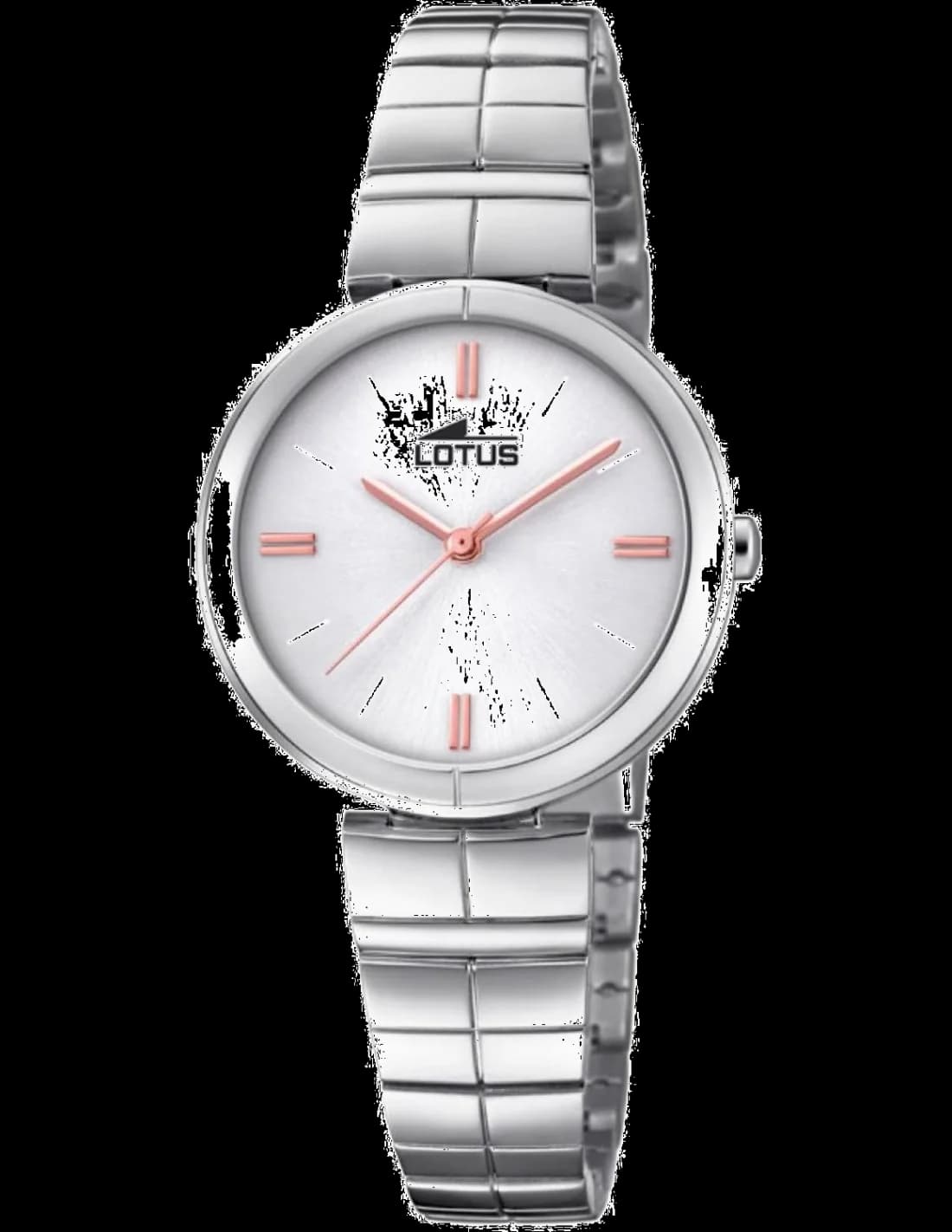 Montre Lotus L18431/1 au cadran argenté et aiguilles dorées, style classique et élégant