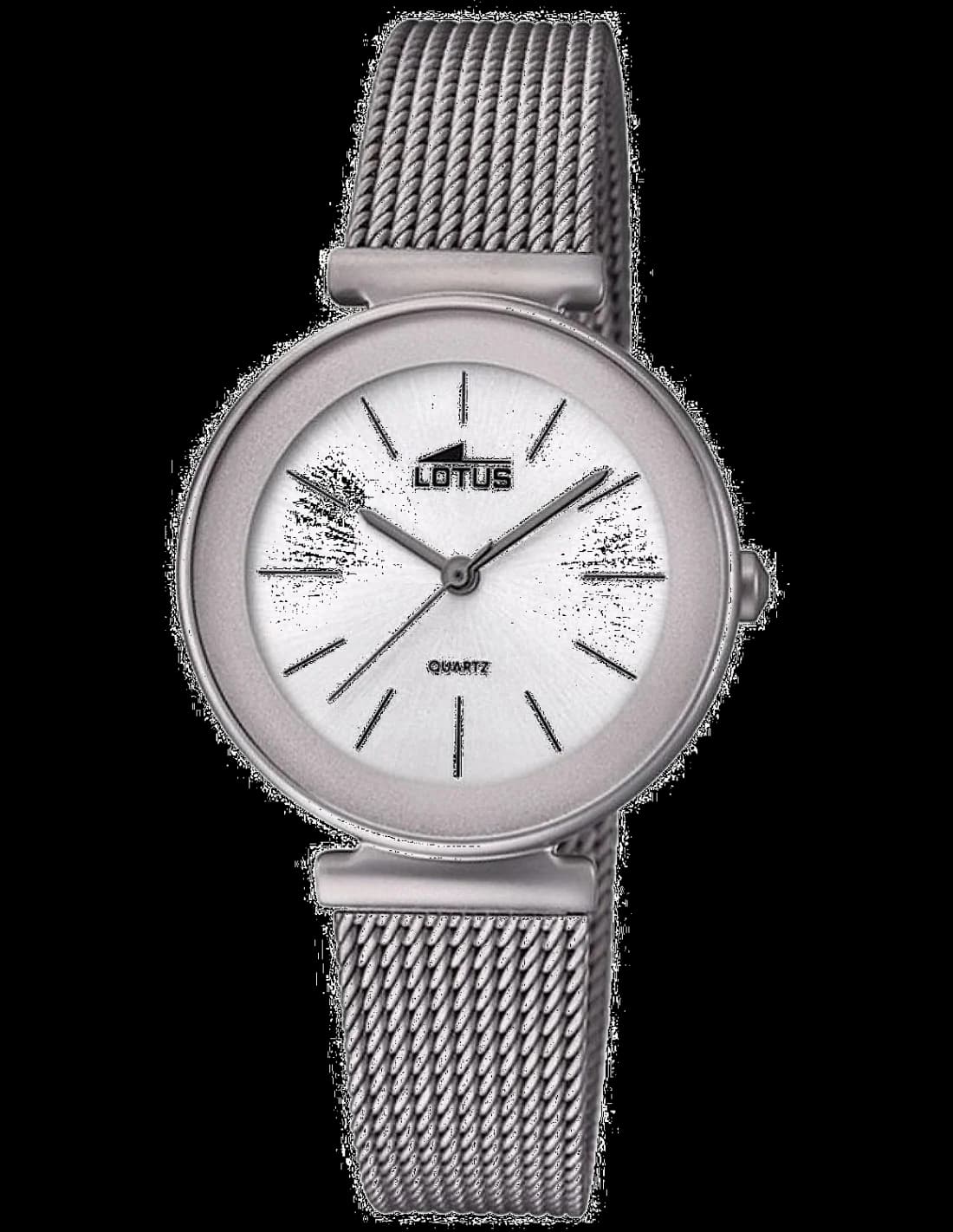 Montre Lotus L18435/1 au cadran blanc nacré et chiffres romains, élégance féminine intemporelle