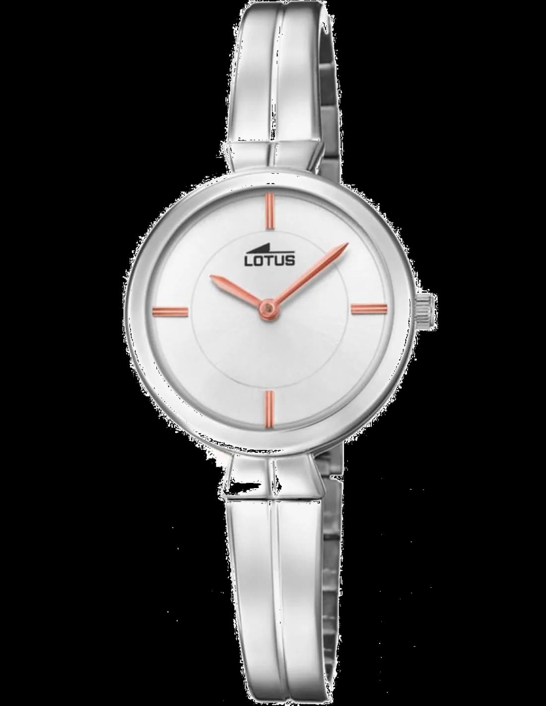 Montre Lotus L18439/1 argentée sobre cadran blanc pur style minimaliste élégant pour femme