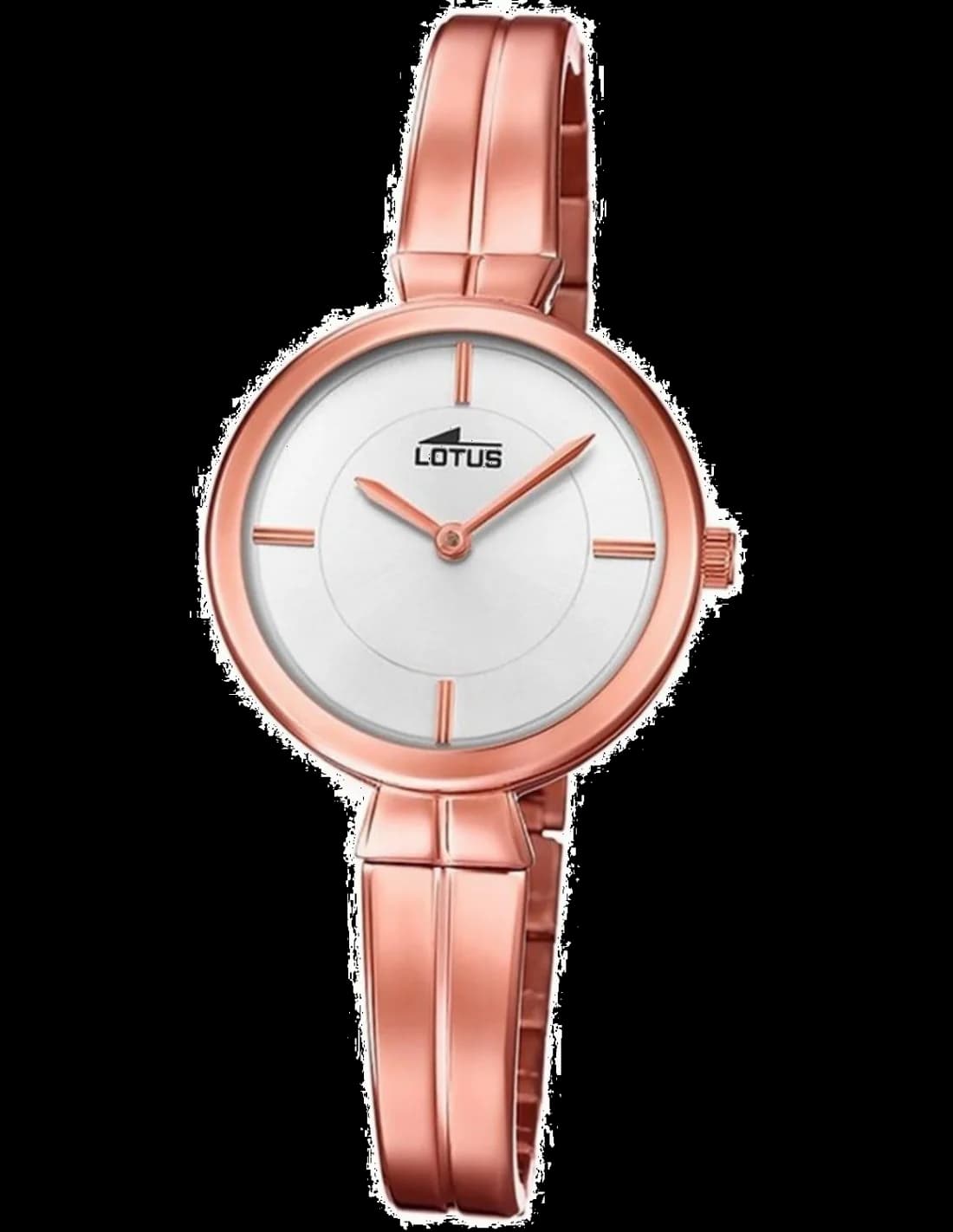 Montre Lotus L18441/1 avec cadran blanc nacré et aiguilles dorées, style élégant et féminin