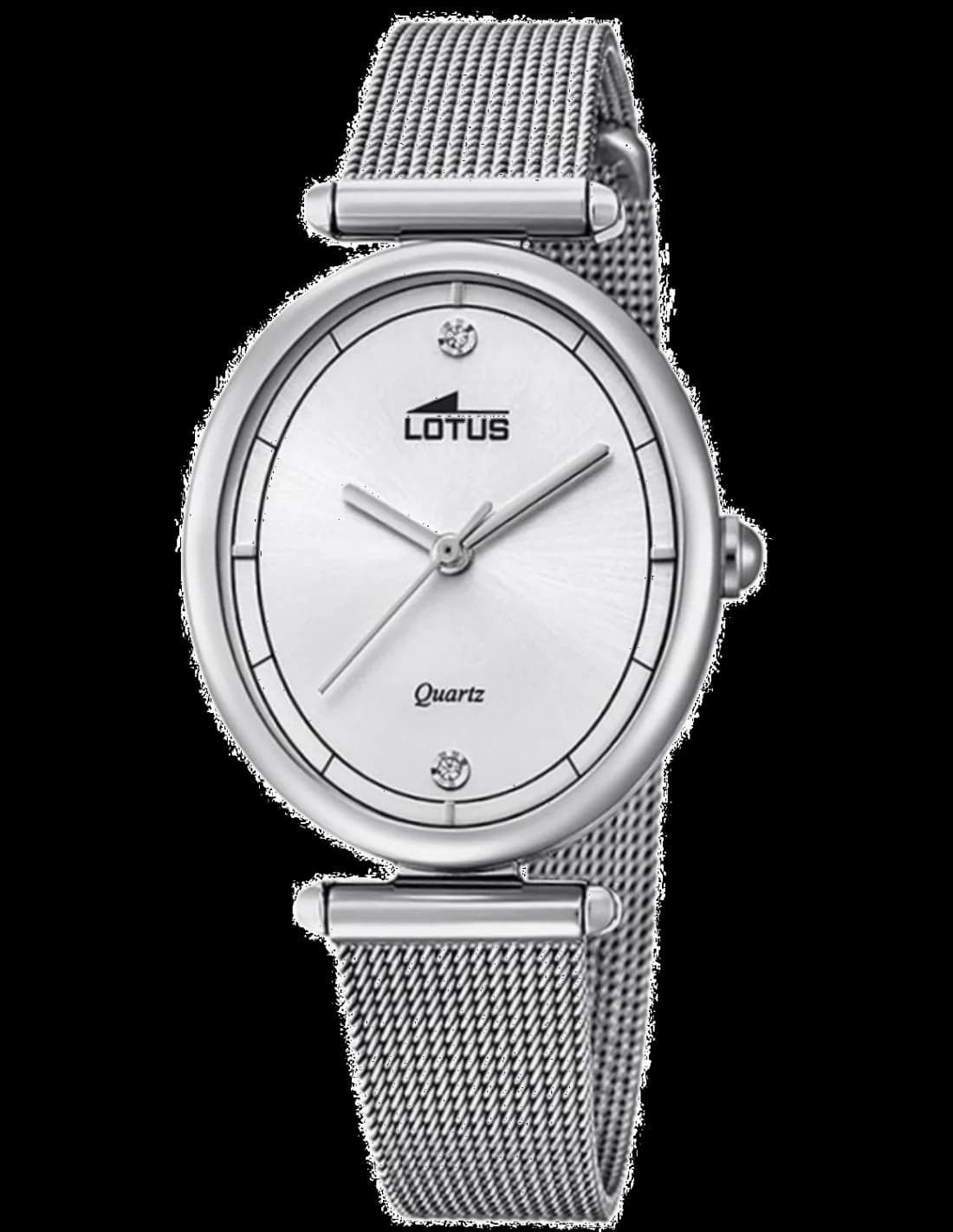 Montre Lotus L18448/1 avec cadran argenté et index dorés, style élégant et féminin