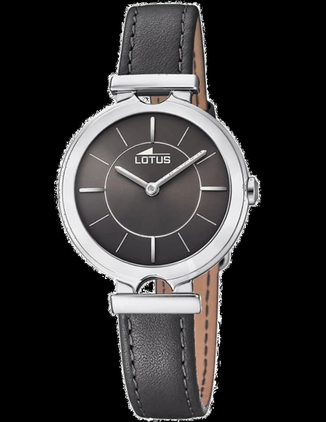 Montre Lotus L18451/2 au cadran noir élégant avec finitions dorées, style classique et raffiné