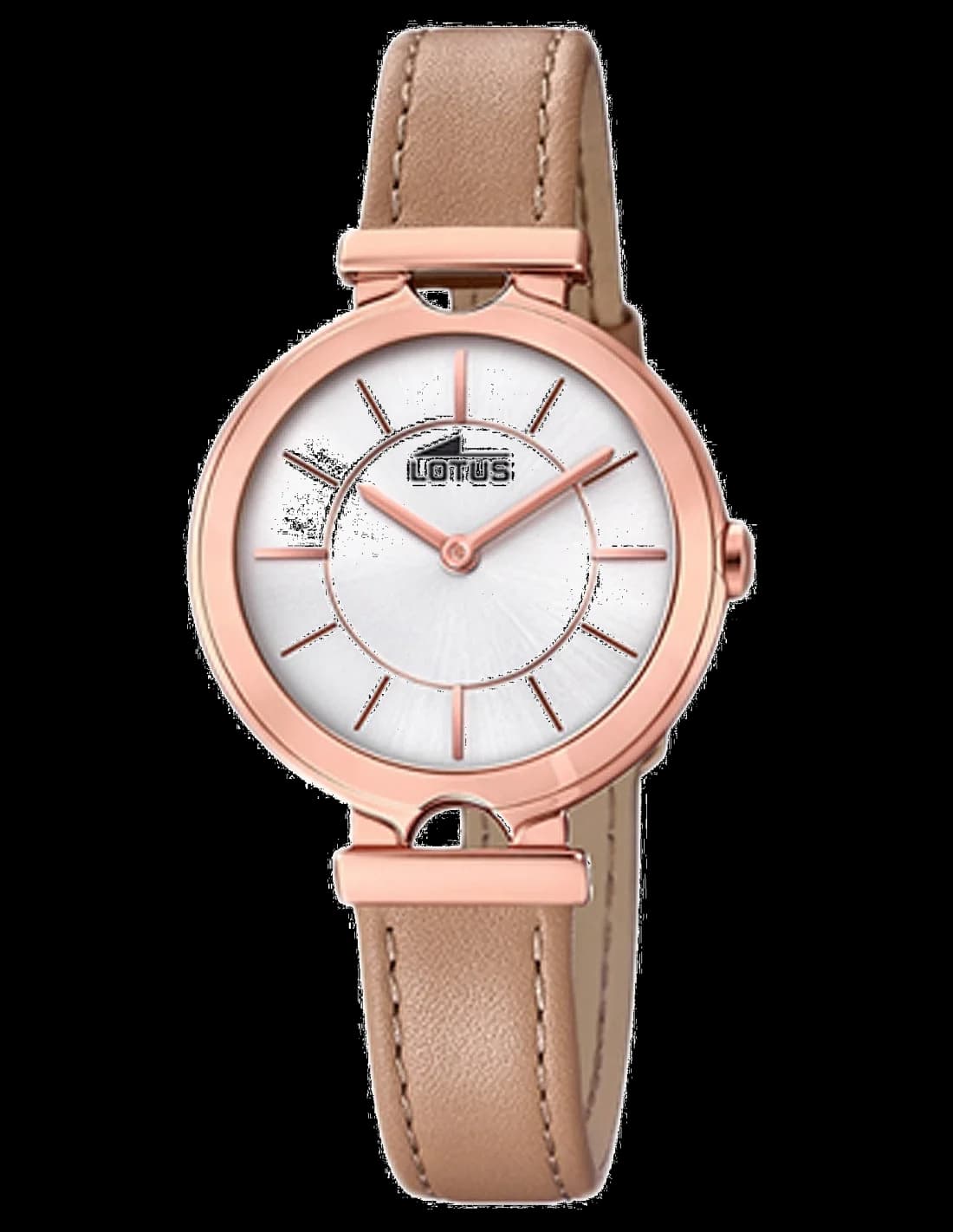 Montre Lotus L18453/1 avec cadran blanc nacré et index dorés, style élégant et raffiné