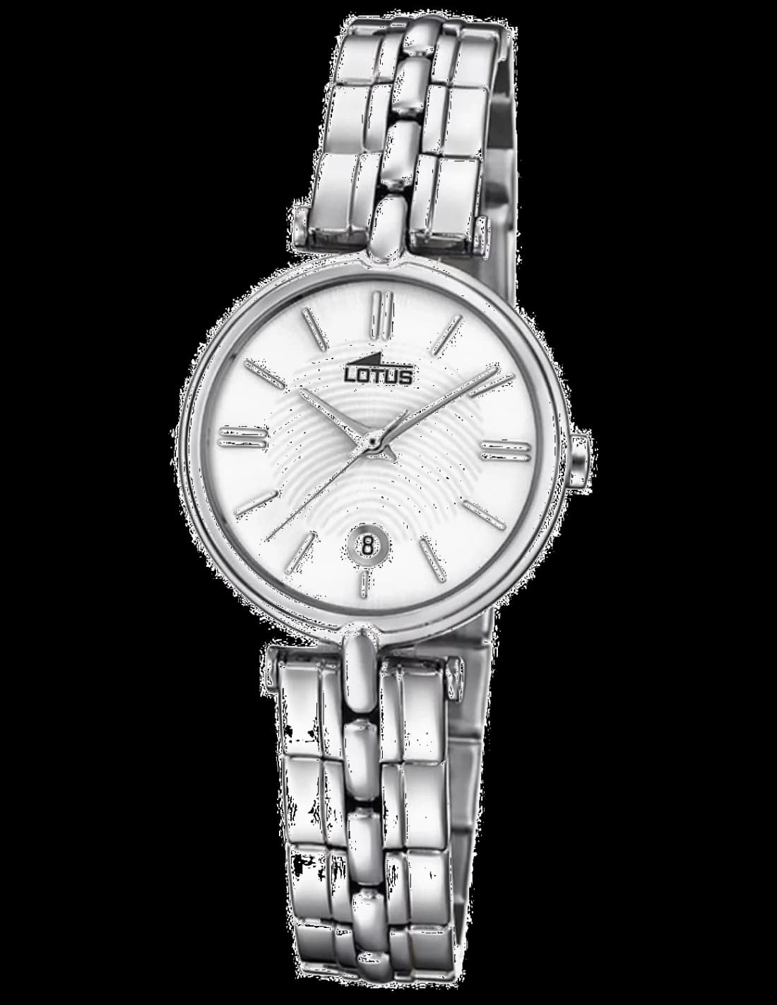 Montre Lotus L18456/1 au cadran argenté avec index lumineux, style classique et élégant
