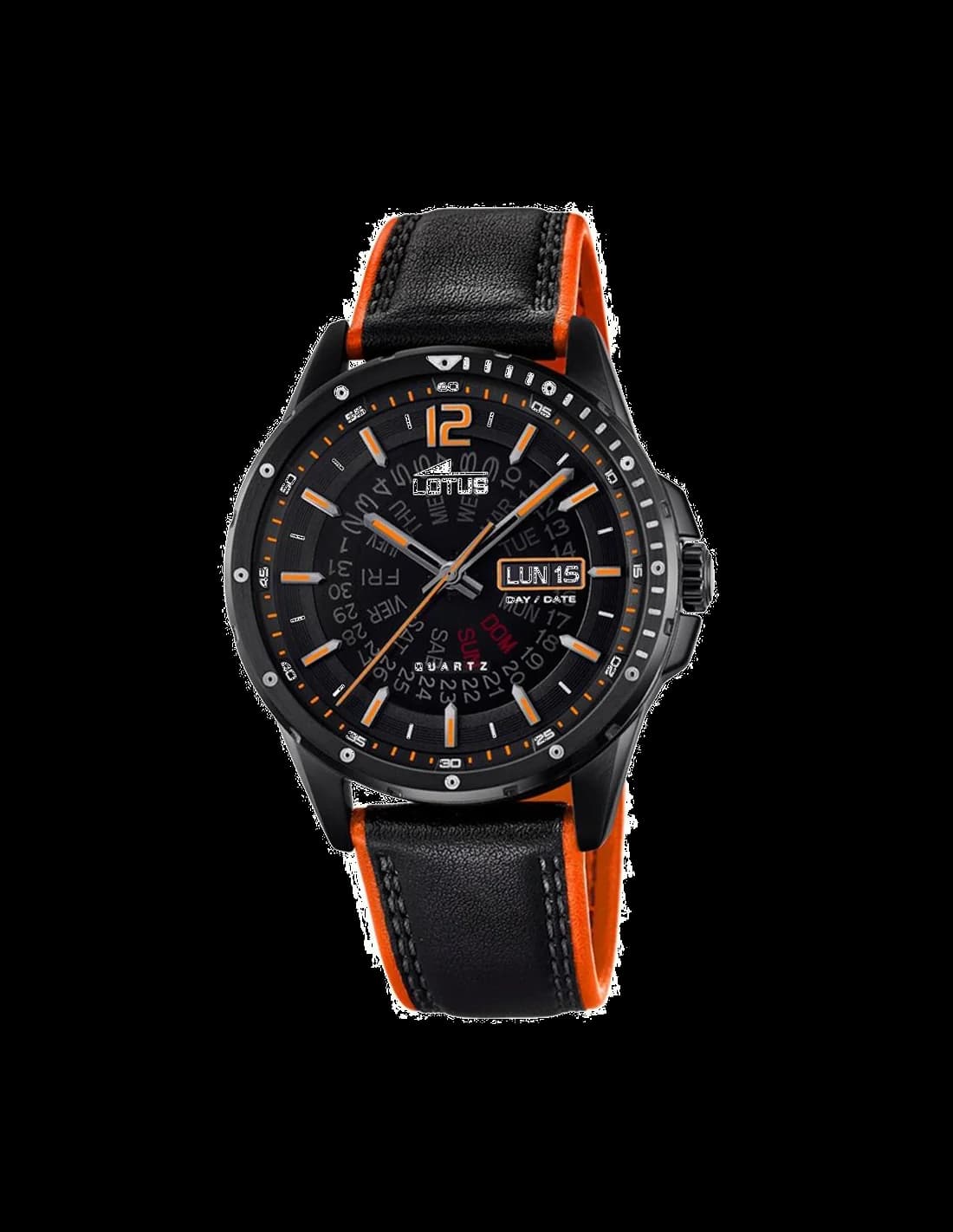 Montre Lotus L18525/1 au cadran soleillé bleu et aiguilles argentées style smart casual