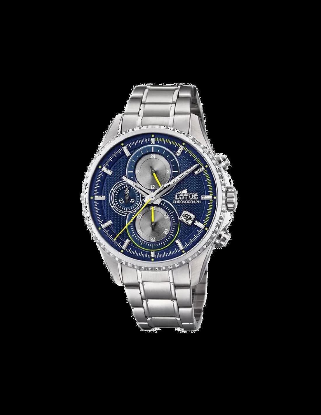 Montre Lotus L18526/3 avec cadran noir et index dorés, style classique et élégant