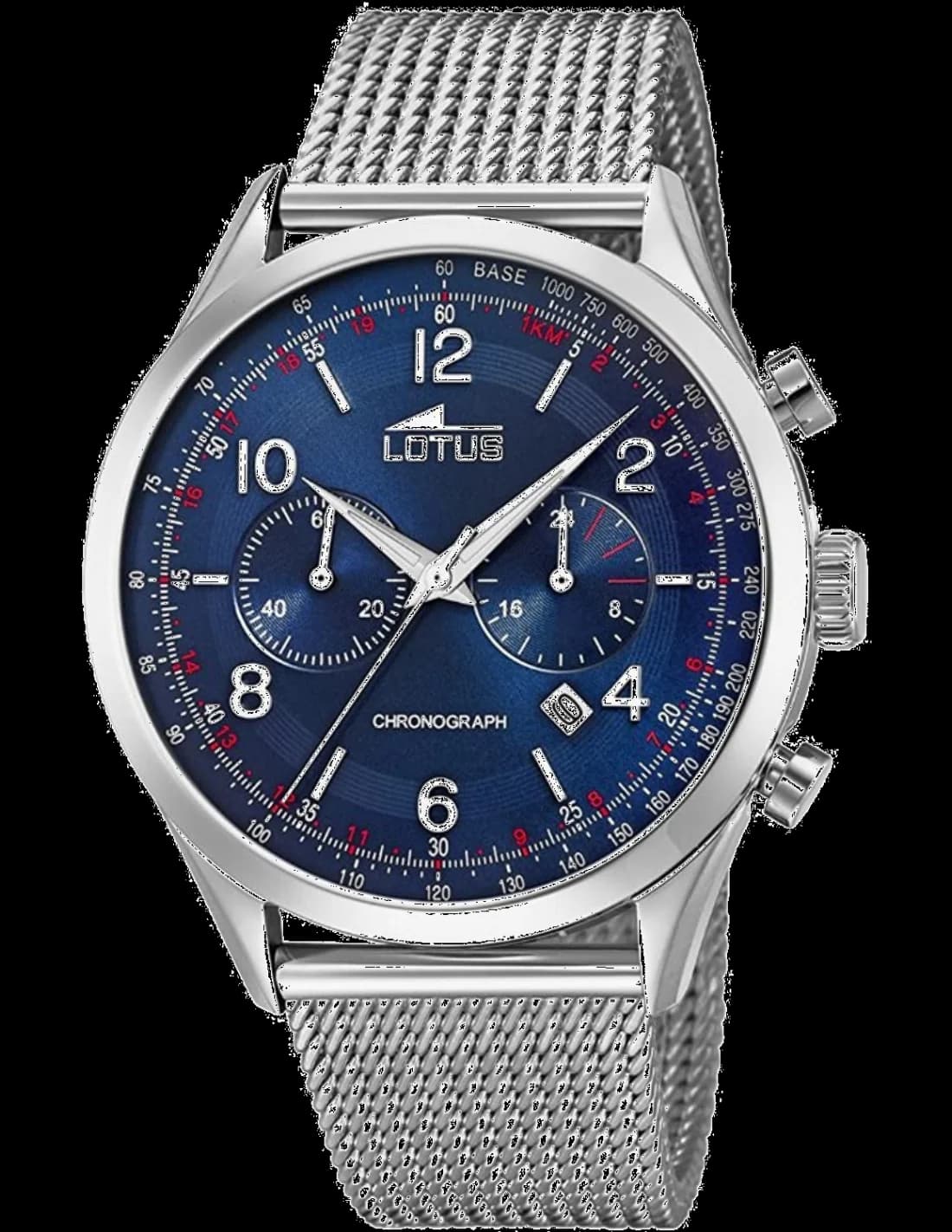Montre Lotus L18555/3 avec cadran blanc, index dorés et aiguilles dauphine, style classique élégant