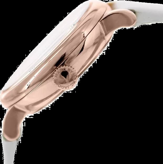 Montre Marc Jacobs MBM1284 Boîtier Or Rose et Cuir Blanc vue 2