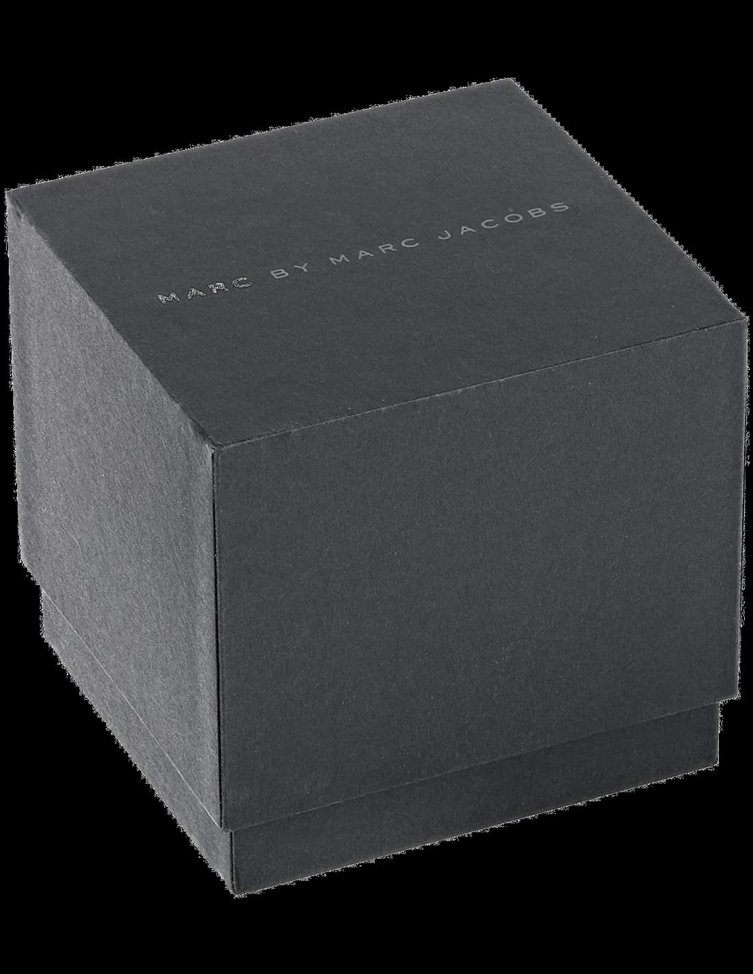 Cadran Marc Jacobs MBM1316 blanc aux index dorés, aiguilles dorées et date à 3h, élégance intemporelle