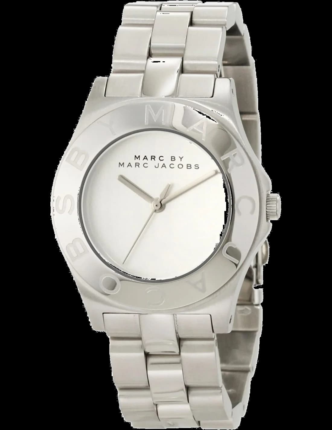 Montre Marc Jacobs MBM3125 au cadran argenté épuré et style moderne pour femme