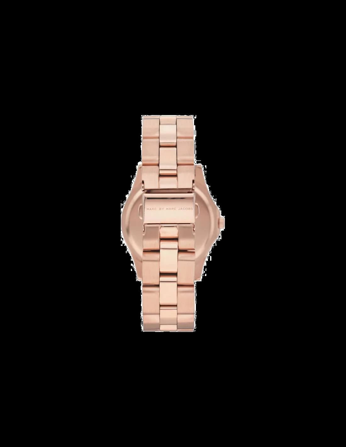 Cadran Marc Jacobs MBM3127 avec index bâtons et chiffres romains, date à 3h