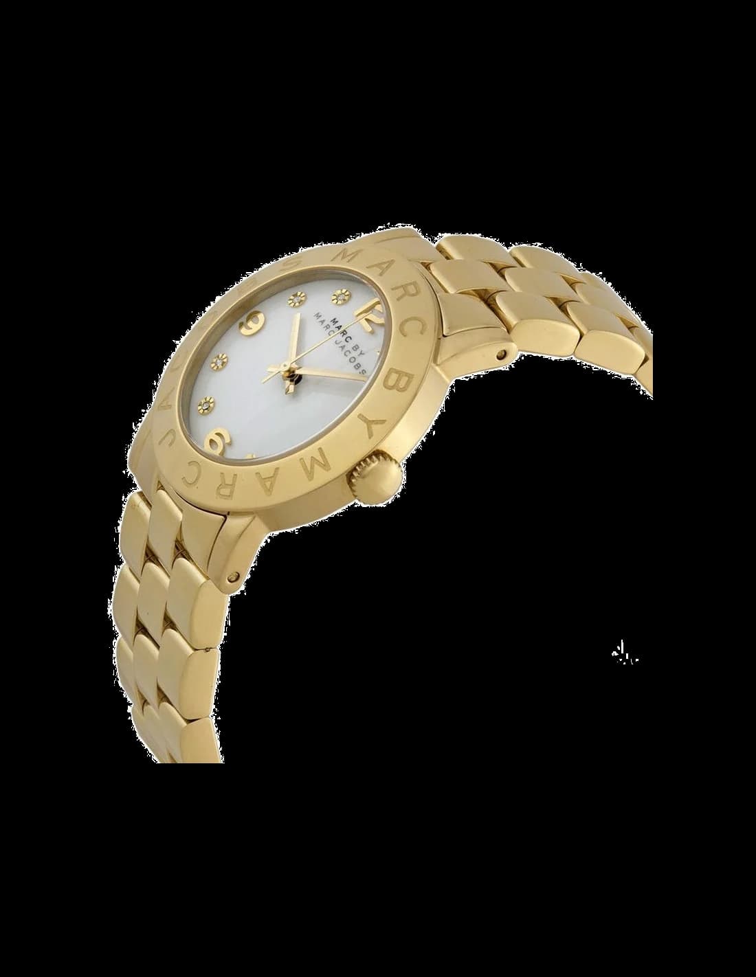 Bracelet Marc Jacobs MBM3226 bracelet en acier inoxydable maillé argenté, fermoir déployant sécurisé