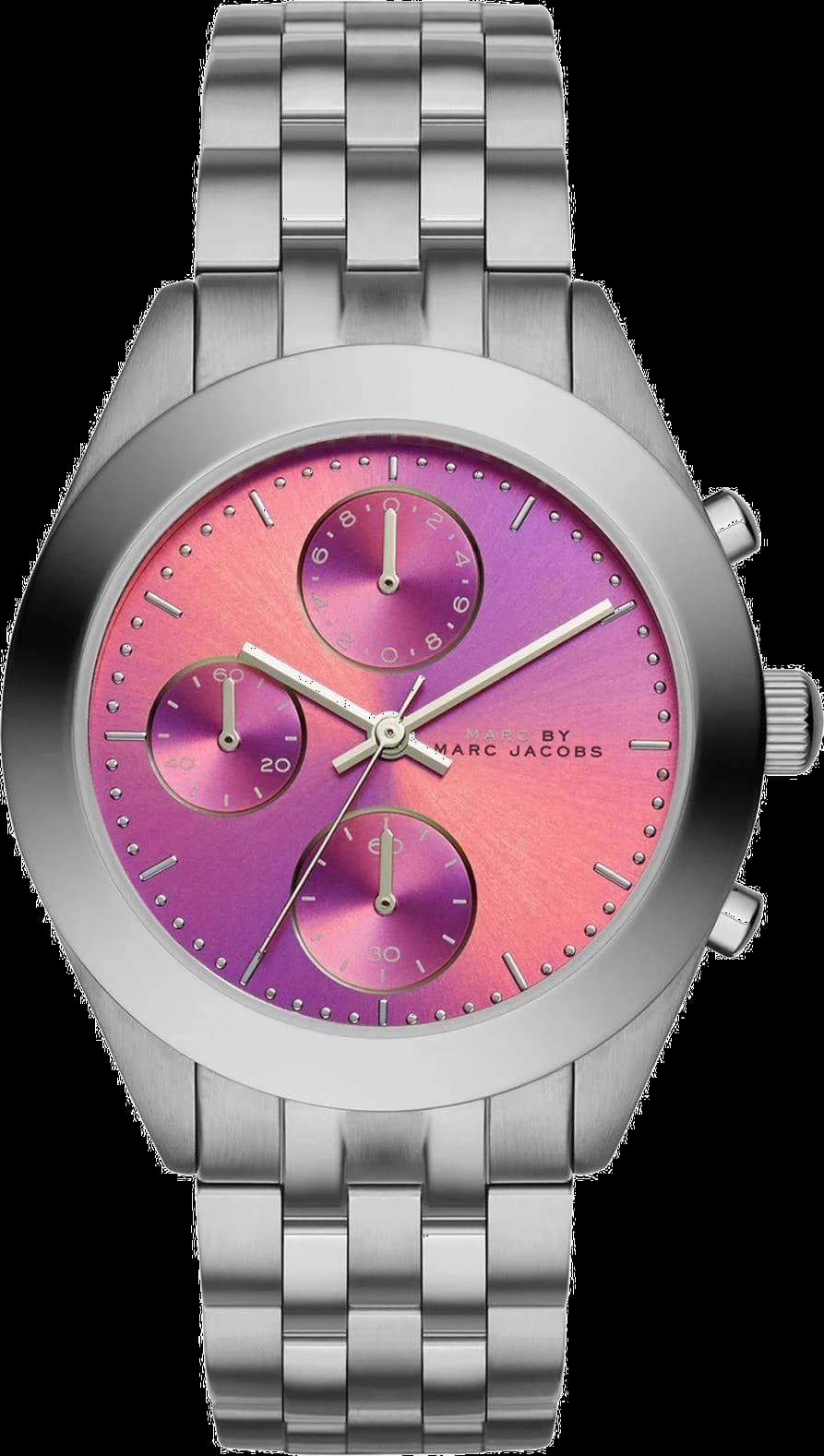 Montre Marc Jacobs MBM3372 au cadran argenté et style minimaliste chic