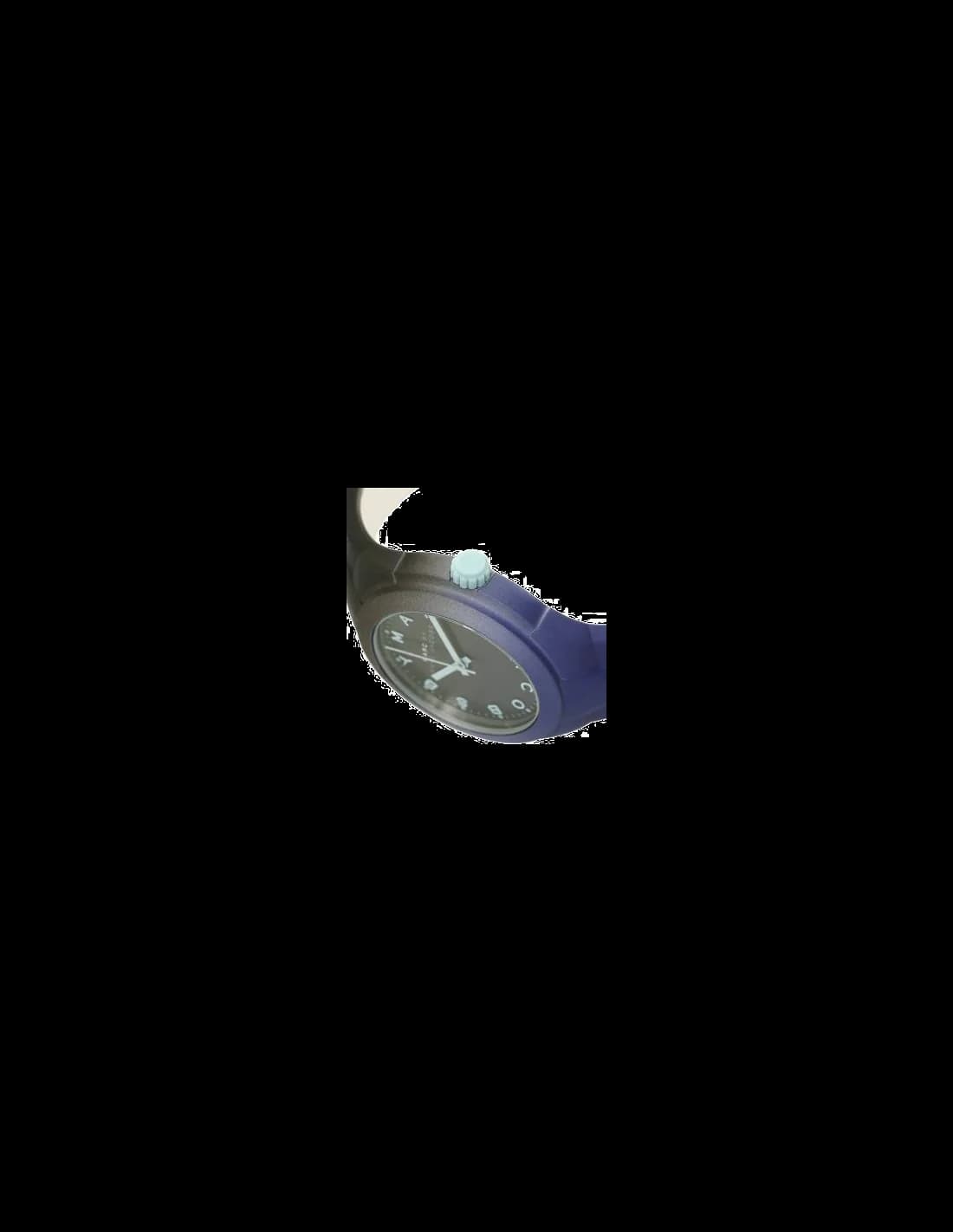 Montre Marc Jacobs MBM5541 au cadran bleu soleil avec index bâtons et aiguilles argentées