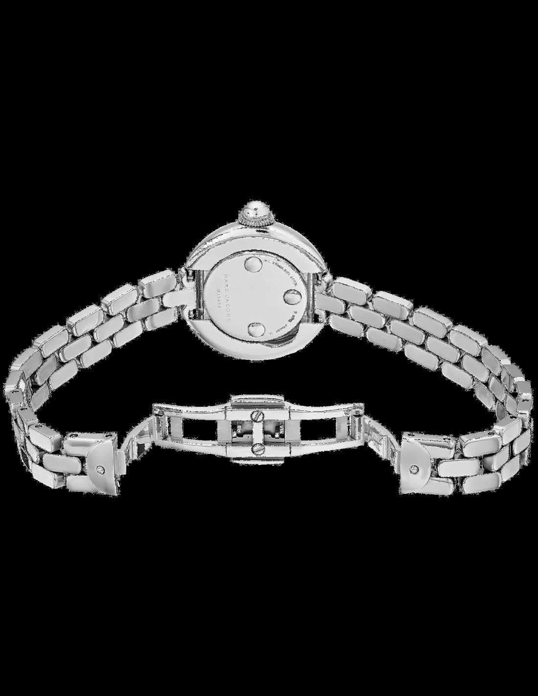 Cadran Marc Jacobs MJ3456 avec index bâtons et aiguilles fines, design épuré et élégant