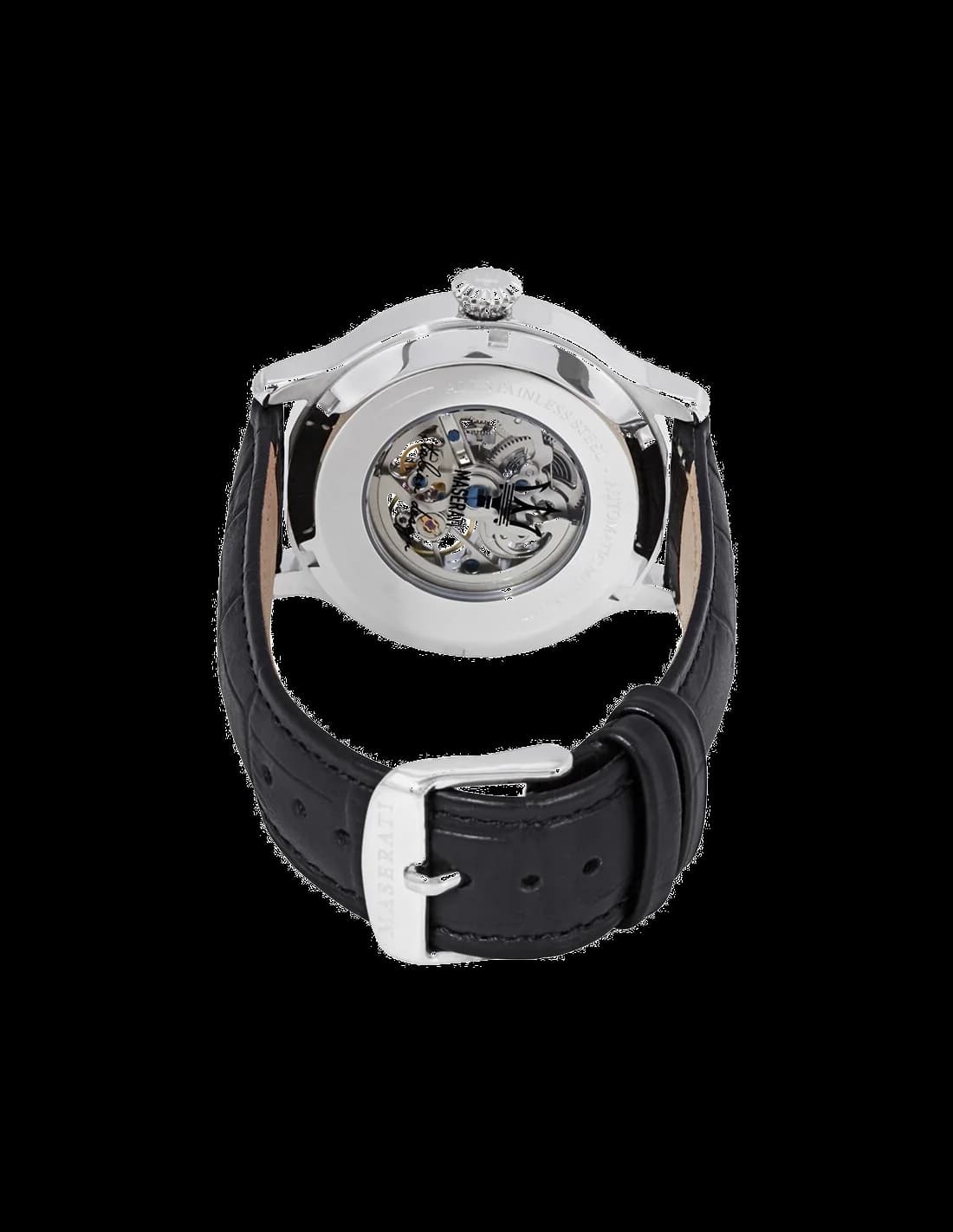 Bracelet Maserati R8821118003 en acier brossé à maillons larges, fermoir déployant signé Maserati