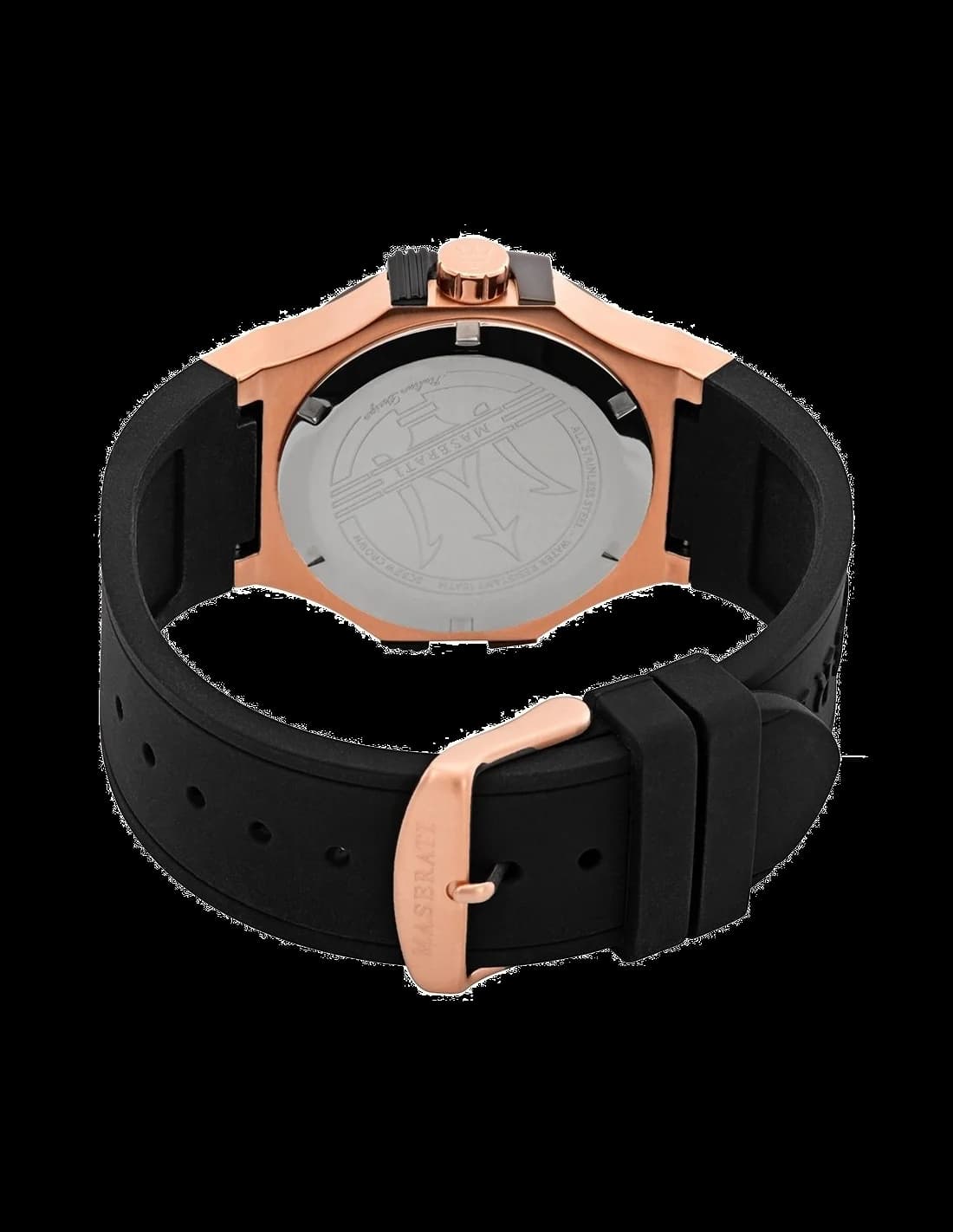 Montre Homme Maserati Potenza R8851108002 Bracelet en silicone noir vue 3