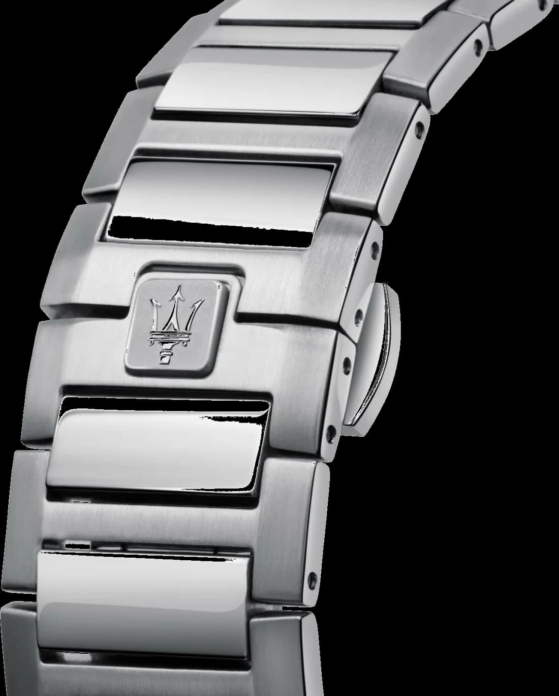 Bracelet Maserati R8853142003 en acier inoxydable à maillons, fermoir déployant double sécurité