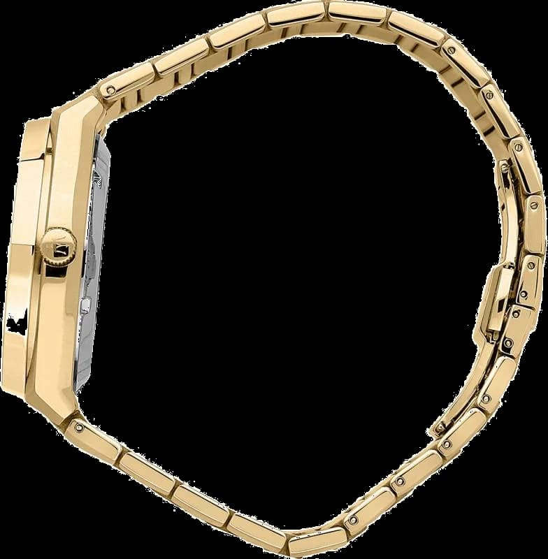 Bracelet Maserati R8853142004 en acier doré jaune à maillons, fermoir déployant triple, finition polie