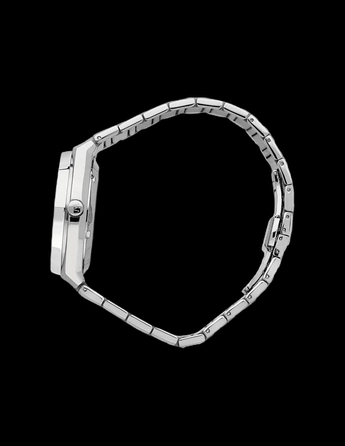 Bracelet Maserati R8853142006 en cuir bleu avec surpiqûres ton sur ton et boucle ardillon en acier
