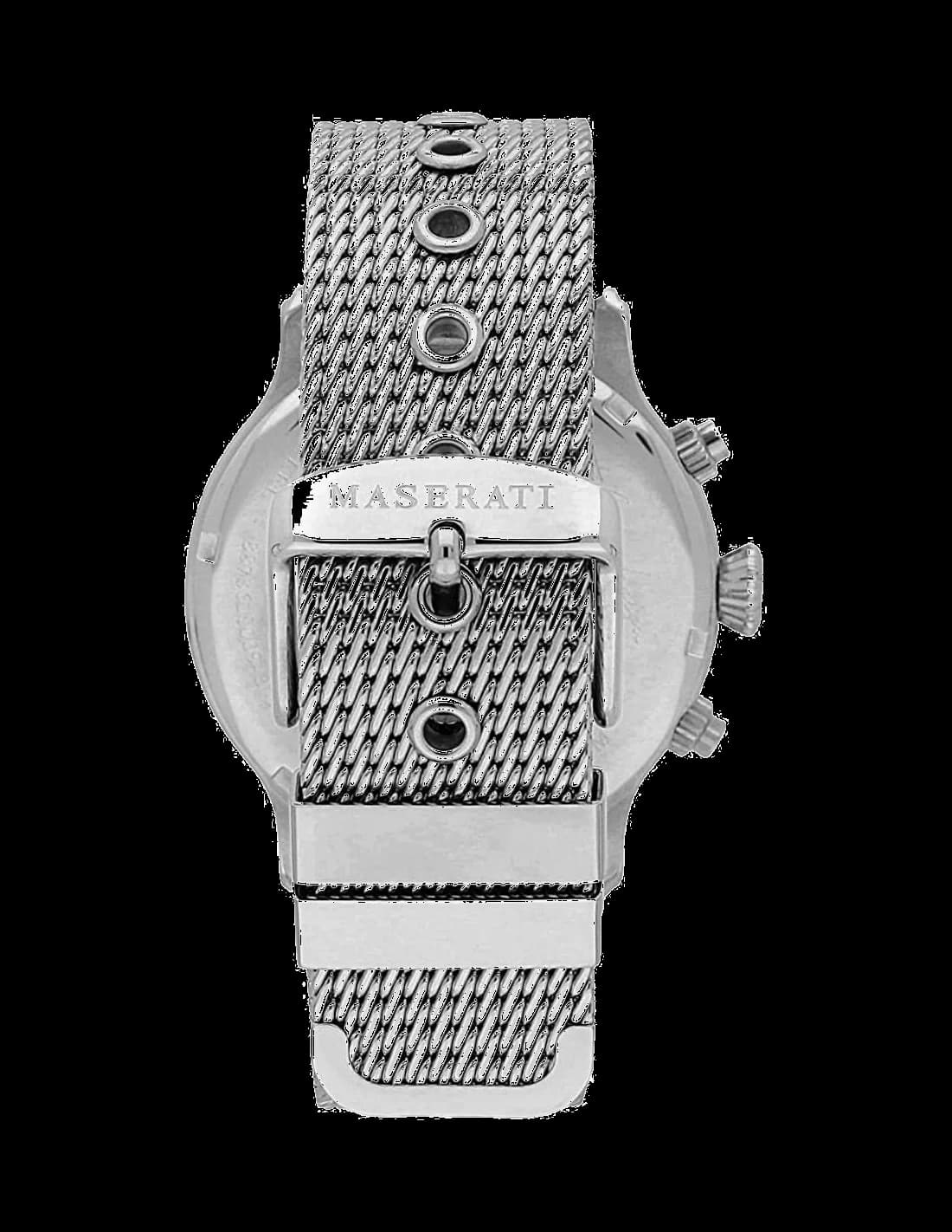 Bracelet Maserati R8873618009 en acier maille milanaise doré rose, ajustable et confortable au poignet