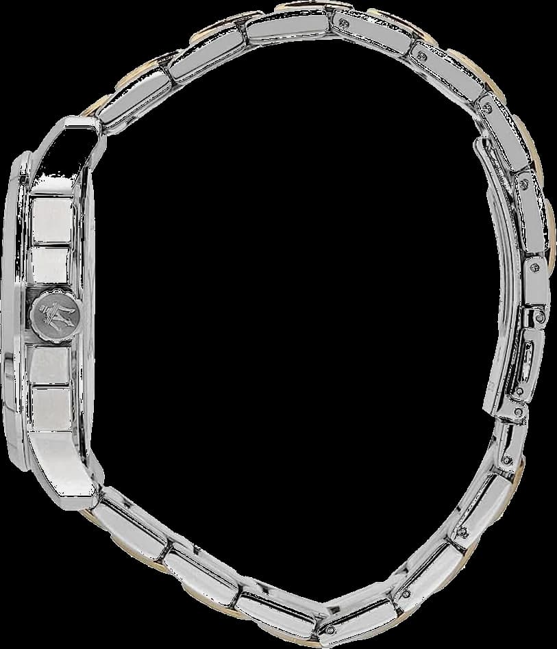 Montre Homme Maserati Successo R8873621016 chronographe cadran bleu bracelet en acier inoxydable bicolore vue 2