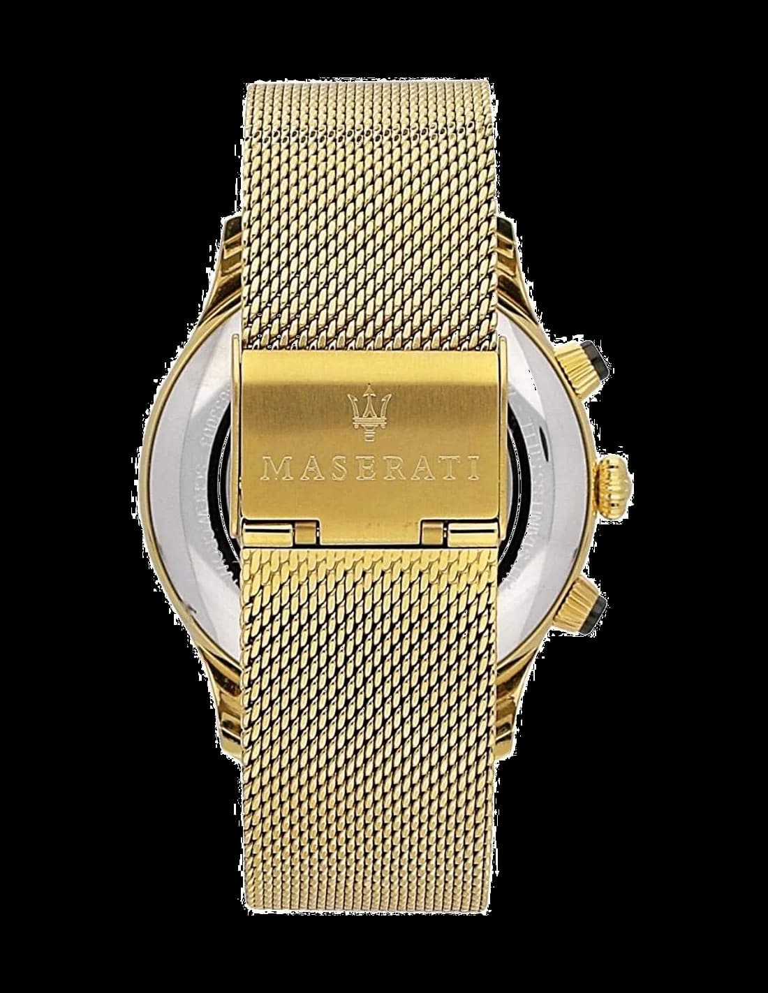 Montre Homme Maserati Ricordo R8873633003 Bracelet en maille milanaise doré vue 2