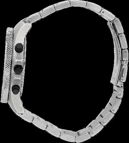 Bracelet Maserati R8873640003 en acier inoxydable à maillons polis et satinés, fermoir déployant sécurisé