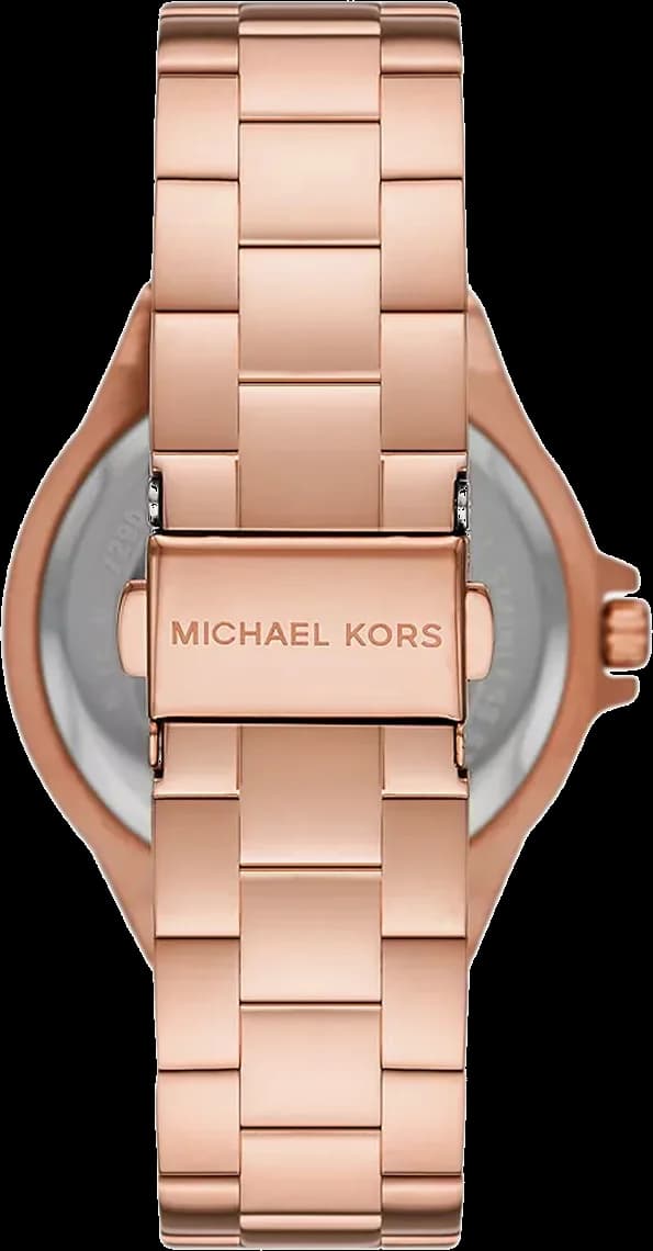 Cadran Michael Kors MK1063 aux index bâtons et aiguilles dorés, date à 3h