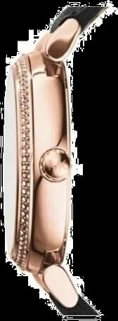 Montre femme Michael Kors Catlin MK2376 Bracelet cuir noir vue 2