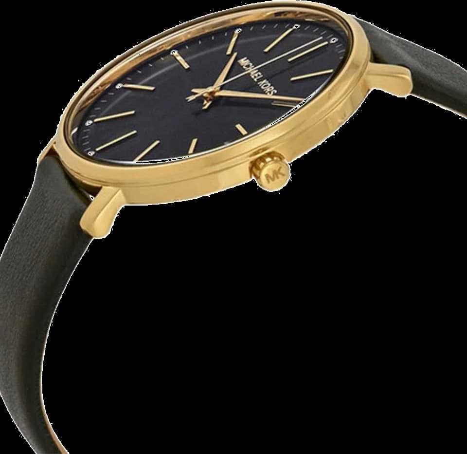 Cadran Michael Kors MK2747 avec chiffres romains et aiguilles dorées, date à 3h