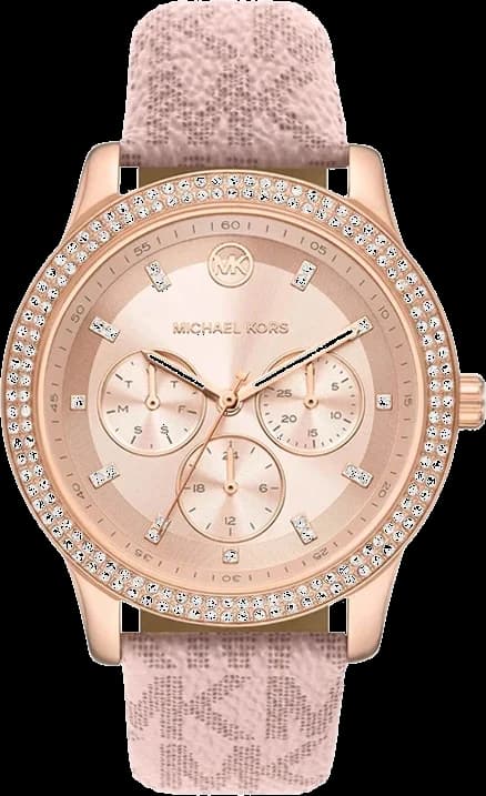 Montre Michael Kors MK2955 au cadran multifonction et finition rose métallisé rehaussant le style moderne