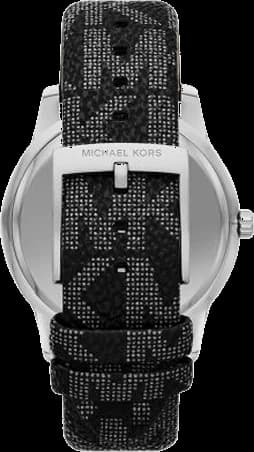 Cadran Michael Kors MK2976 aux index dorés, aiguilles lumineuses et trois compteurs
