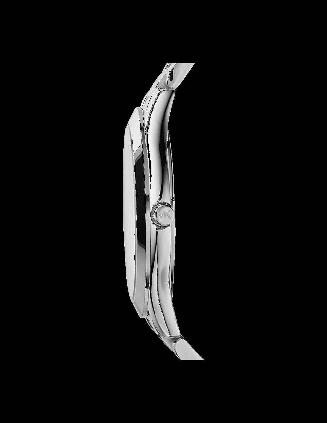 Bracelet Michael Kors MK3178 en acier argenté à maillons larges et fermoir déployant