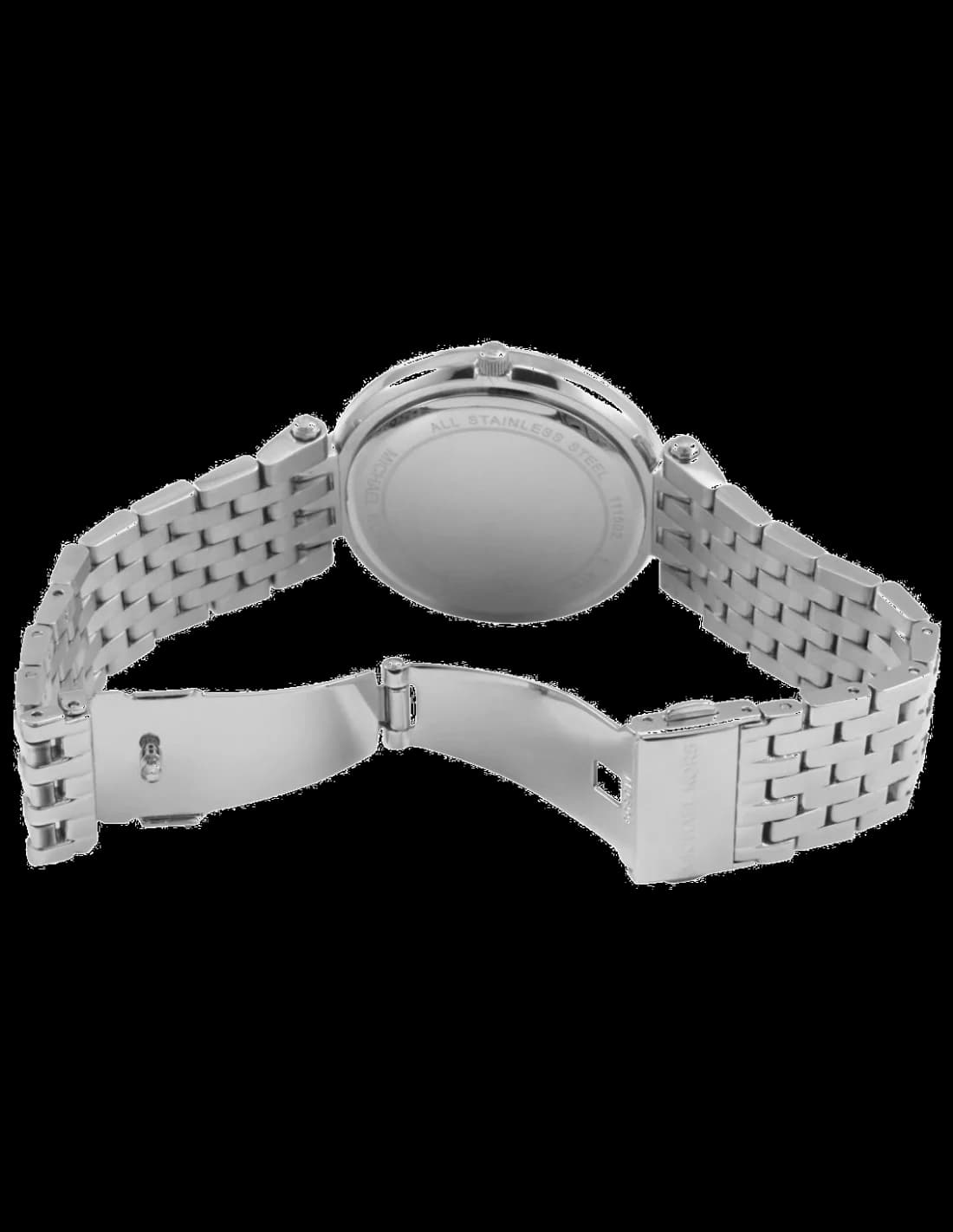 Bracelet Michael Kors MK3190 en acier doré maillé, fermoir déployant, finition polie, confort et élégance