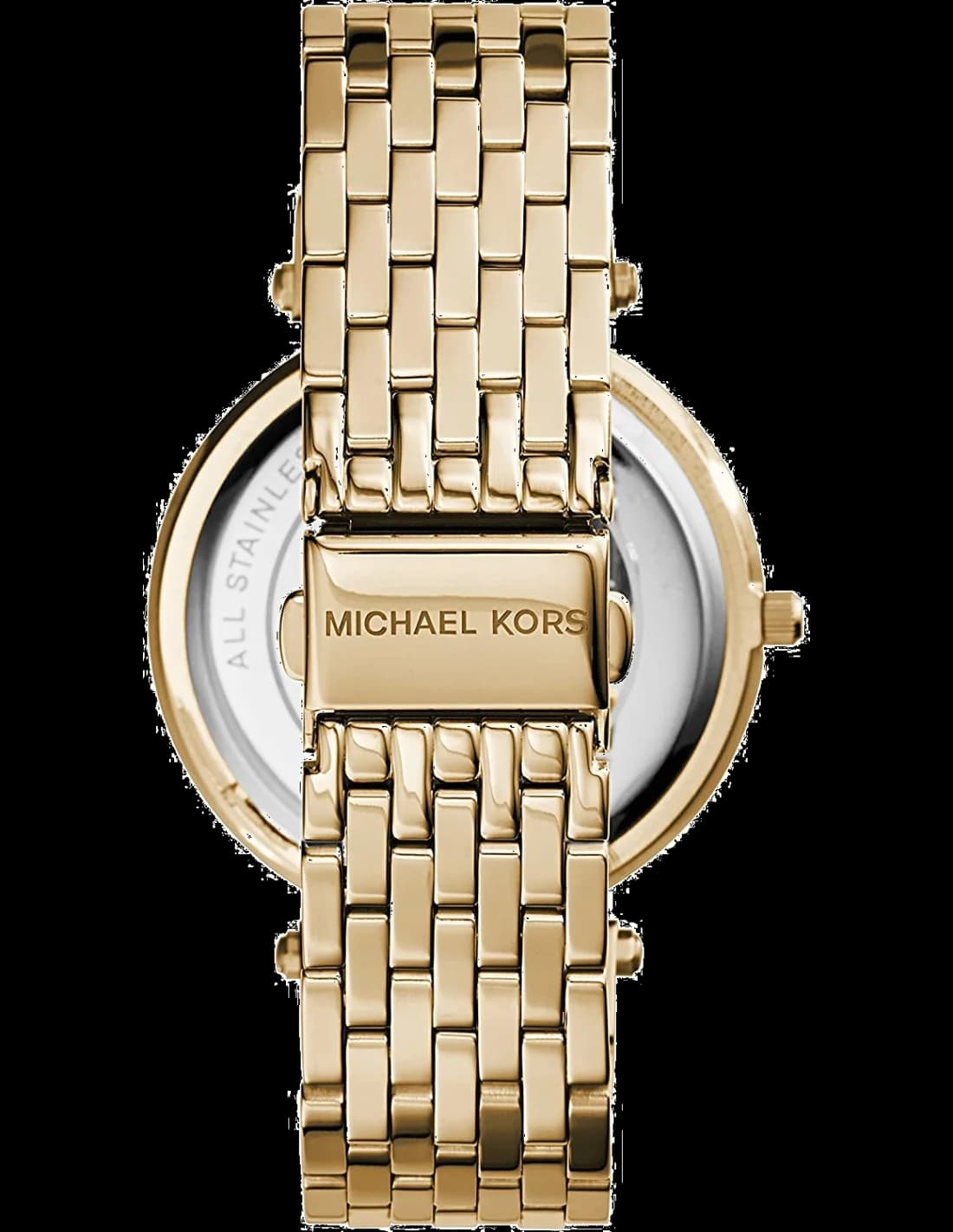 Montre Michael Kors Darci MK3191 ronde analogique bracelet acier doré jaune vue 2