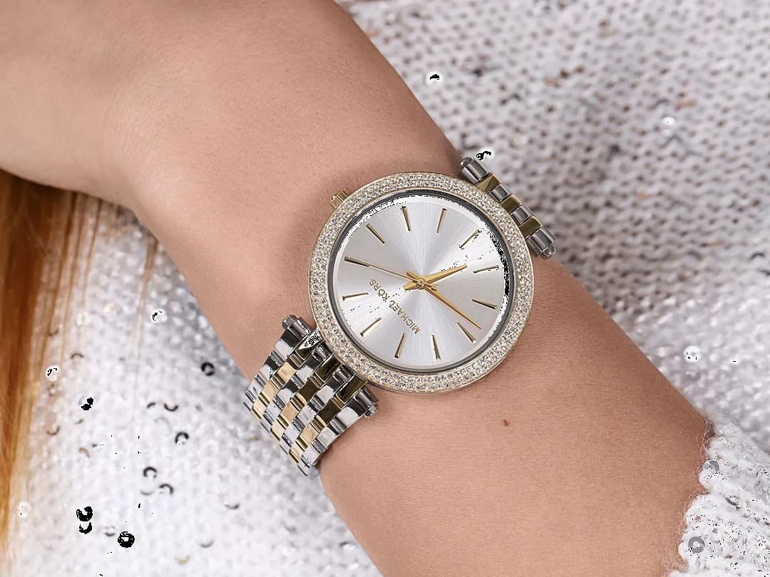 Montre Michael Kors MK3215 Darci en Acier Bicolore et Cristaux vue 5