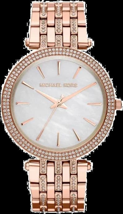 Montre Michael Kors Darci MK3220 Ornée de brillants bracelet acier or rose